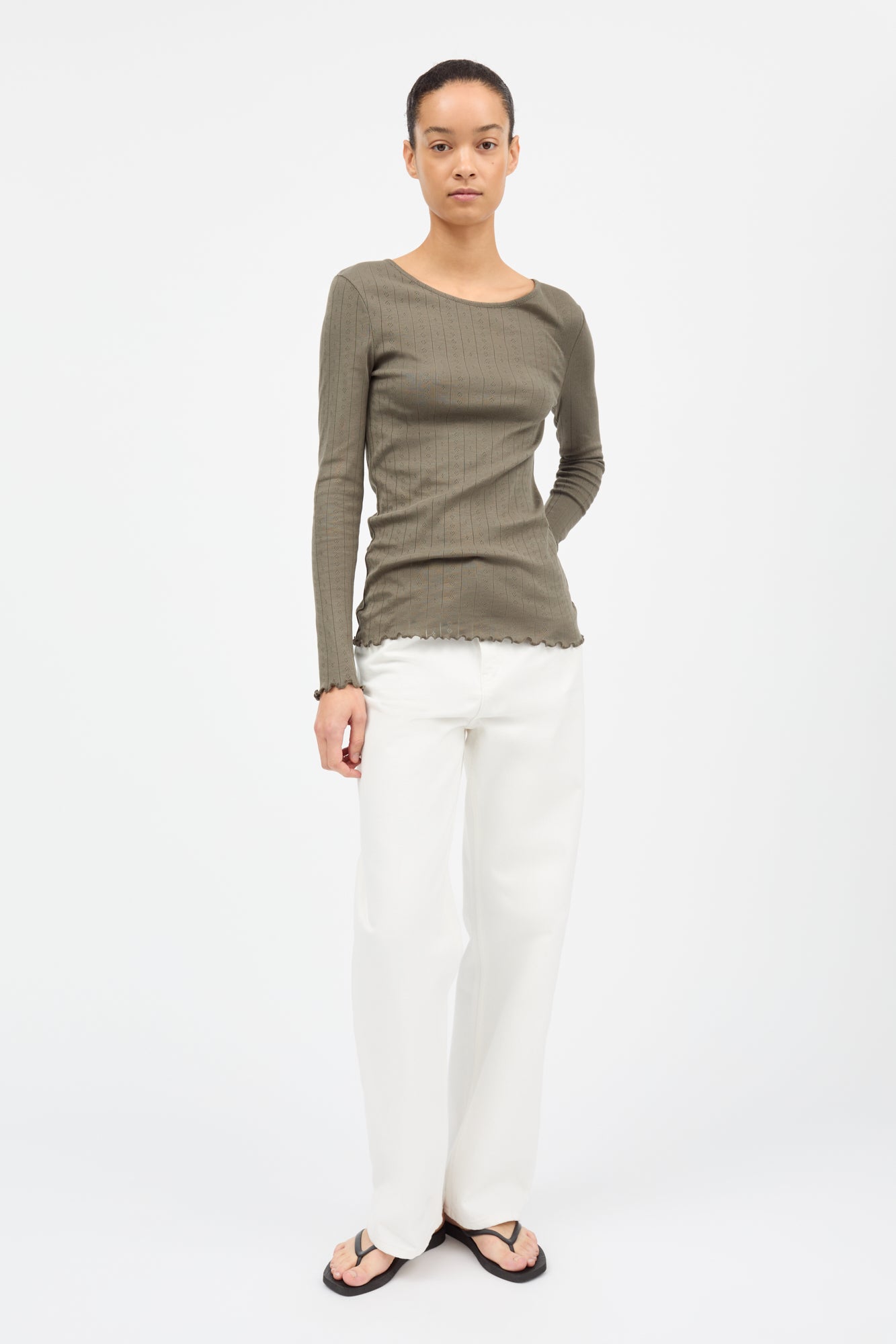 Skall Studio Edie blouse T-shirt Olive